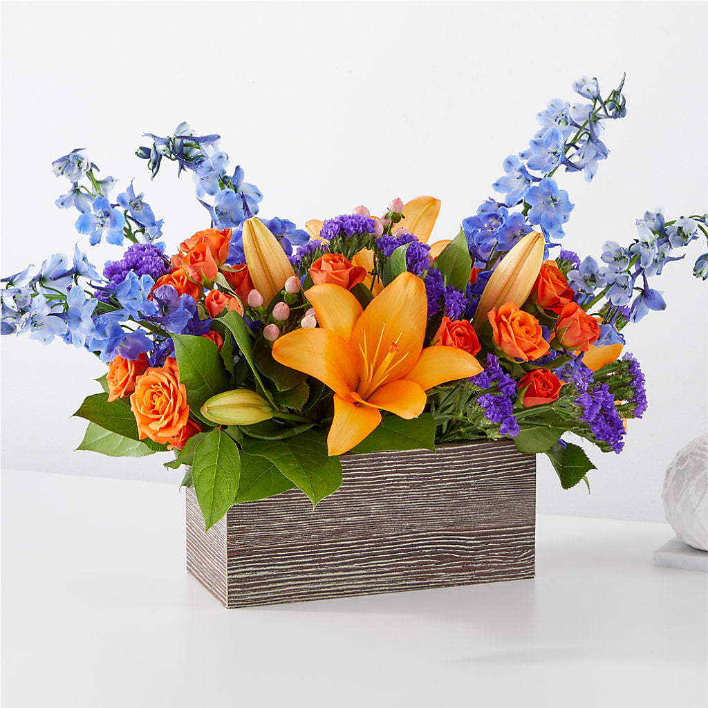 Radiant Citrus Box Bouquet – ROY'S FLORIST, Winnipeg MB
