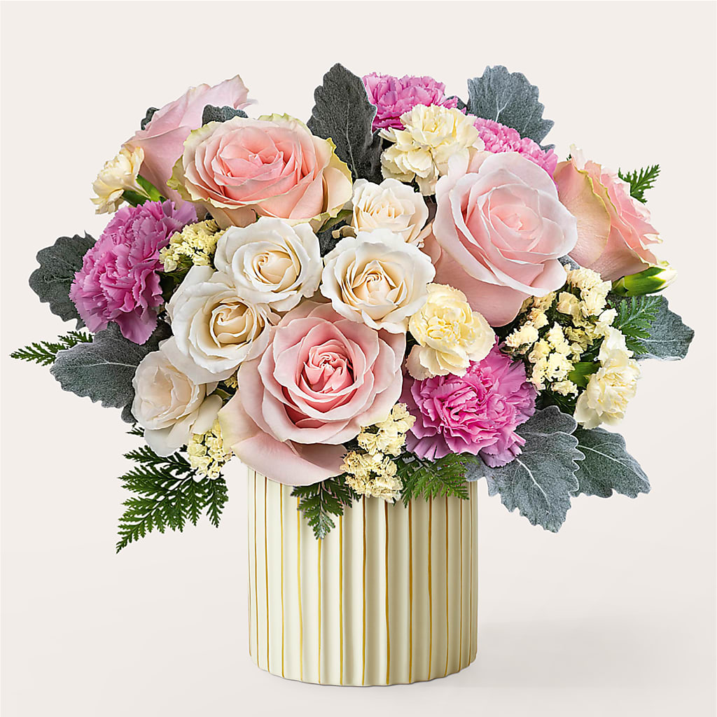 Blissful Moments Bouquet with Ivory Vase – ROY'S FLORIST, Winnipeg MB
