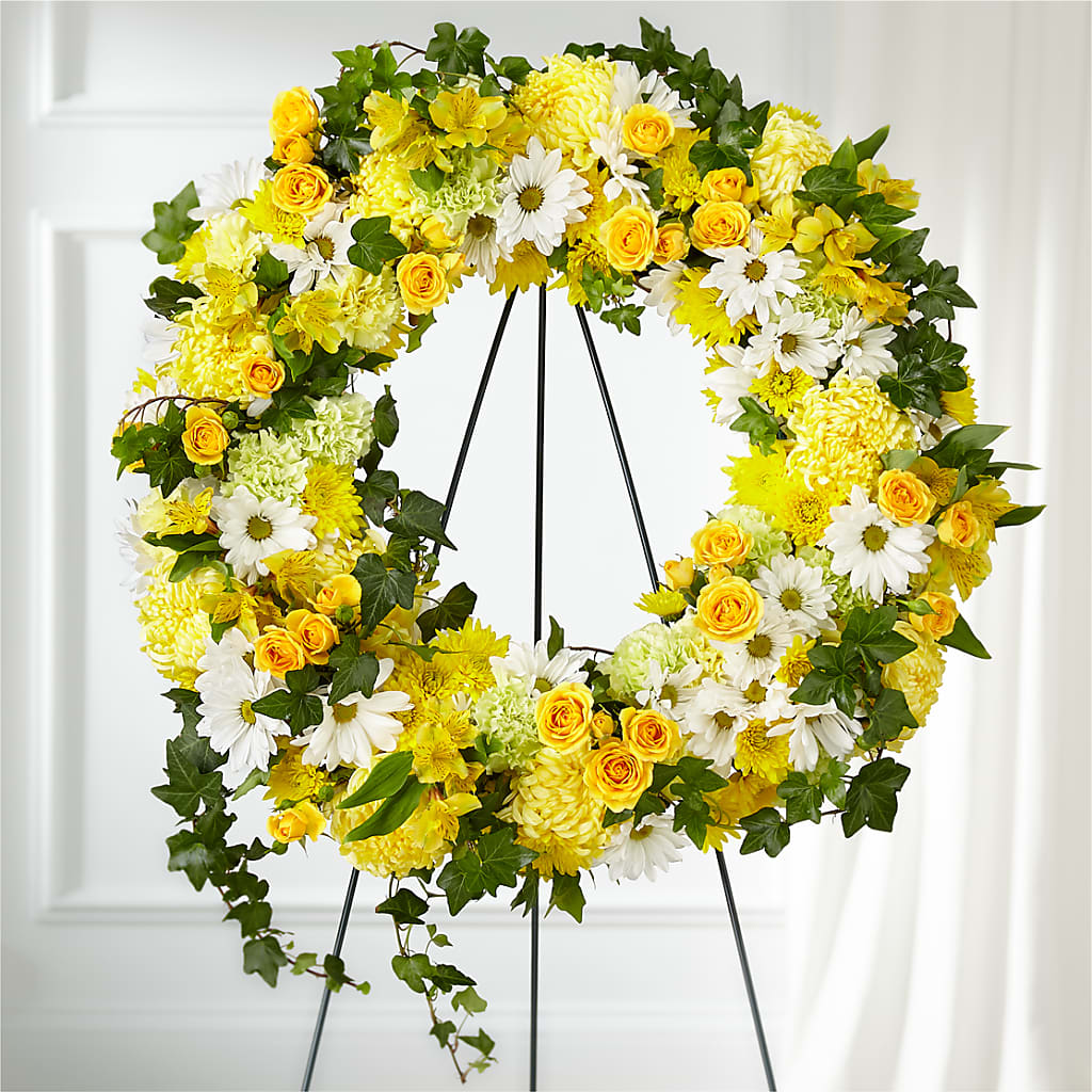 Golden Remembrance Wreath – ROY'S FLORIST, Winnipeg MB