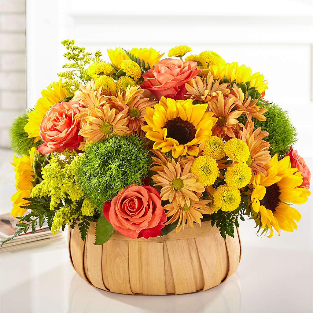 Harvest Sunflower Basket – ROY'S FLORIST, Winnipeg MB
