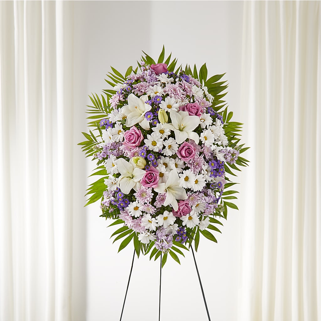 Surrounded by Love Standing Spray – ROY'S FLORIST, Winnipeg MB