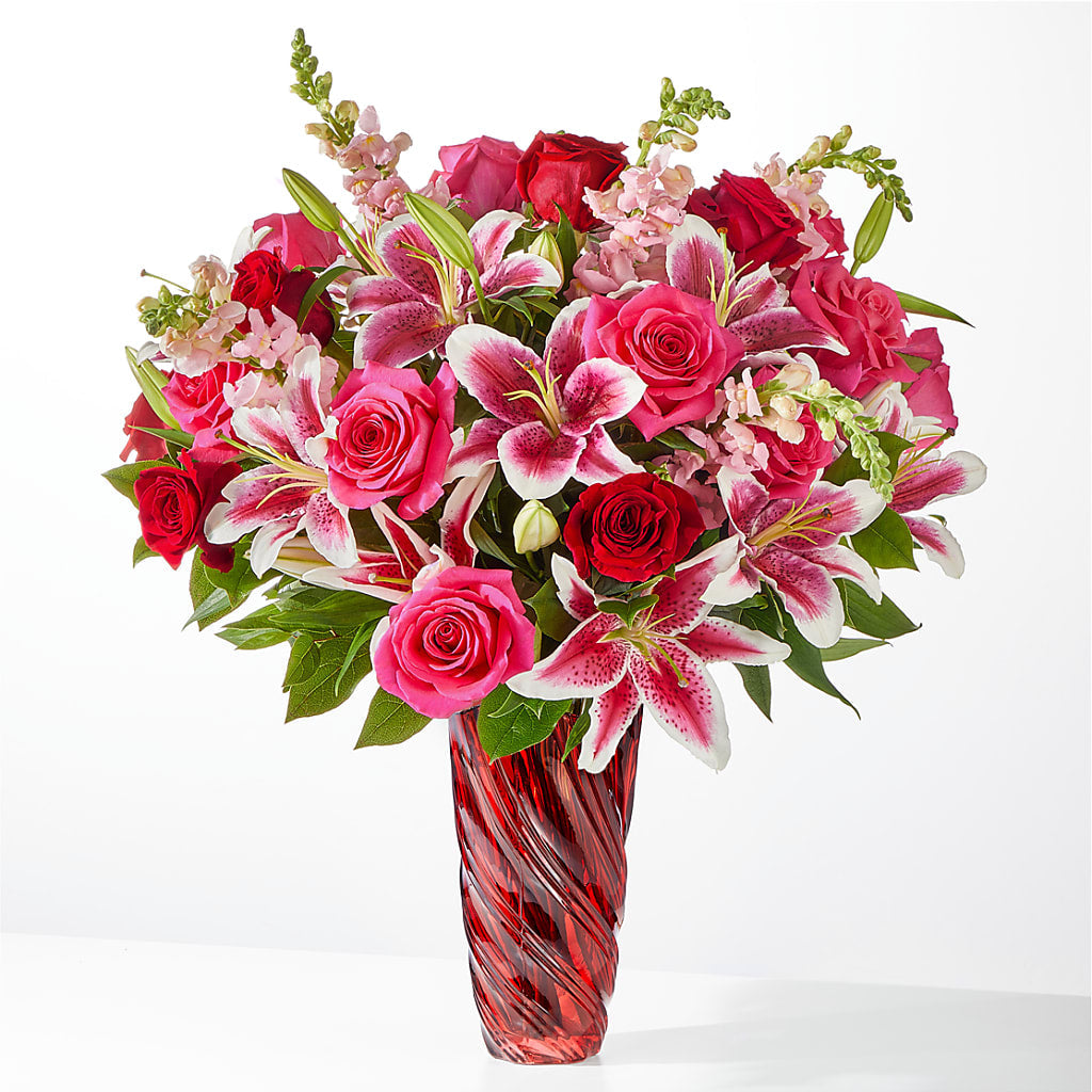 Always You Bouquet with Luxe Swirl Vase – ROY'S FLORIST, Winnipeg MB
