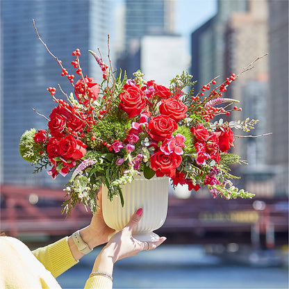Big Red Bow Bouquet – ROY'S FLORIST, Winnipeg MB