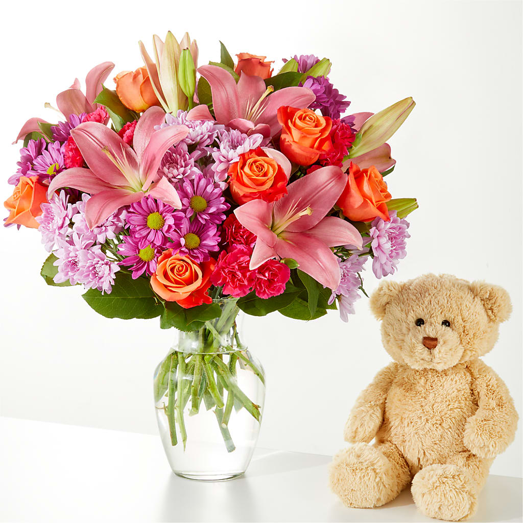 One and Only Bouquet and Bear Bundle – ROY'S FLORIST, Winnipeg MB