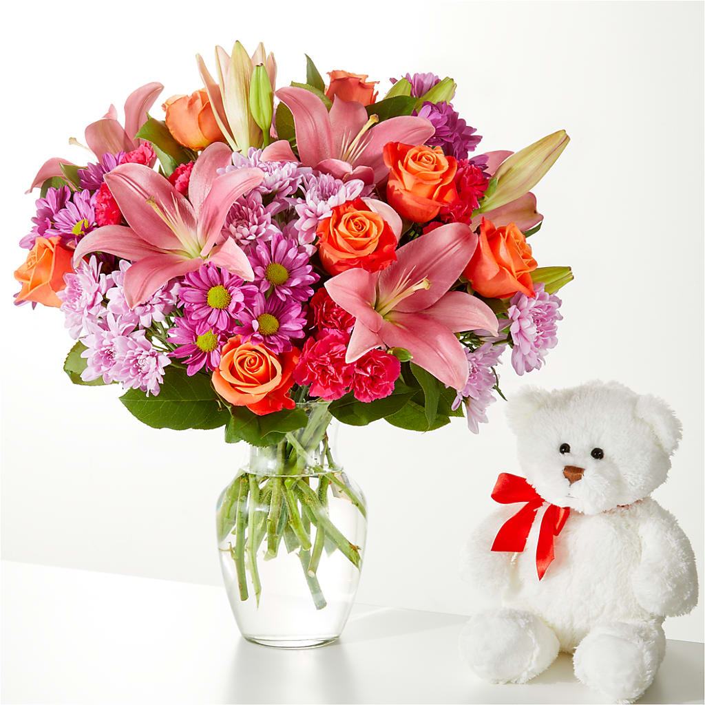 One and Only Bouquet and Bear Bundle – ROY'S FLORIST, Winnipeg MB