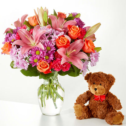 One and Only Bouquet and Bear Bundle – ROY'S FLORIST, Winnipeg MB