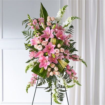 Elegant Embrace Standing Spray – ROY'S FLORIST, Winnipeg MB