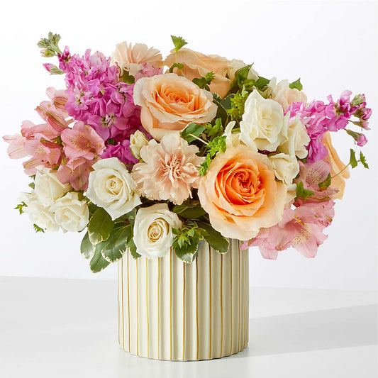 Paradise Bouquet with Ivory Vase – ROY'S FLORIST, Winnipeg MB