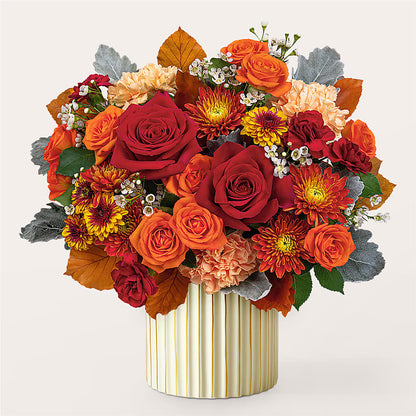 Merlot Bouquet with Ivory Vase – ROY'S FLORIST, Winnipeg MB