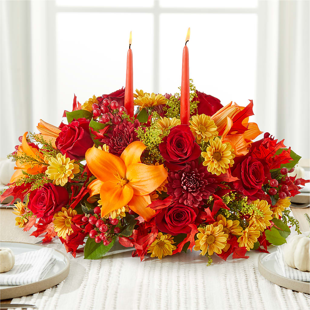 Autumn's Embrace Centerpiece – ROY'S FLORIST, Winnipeg MB