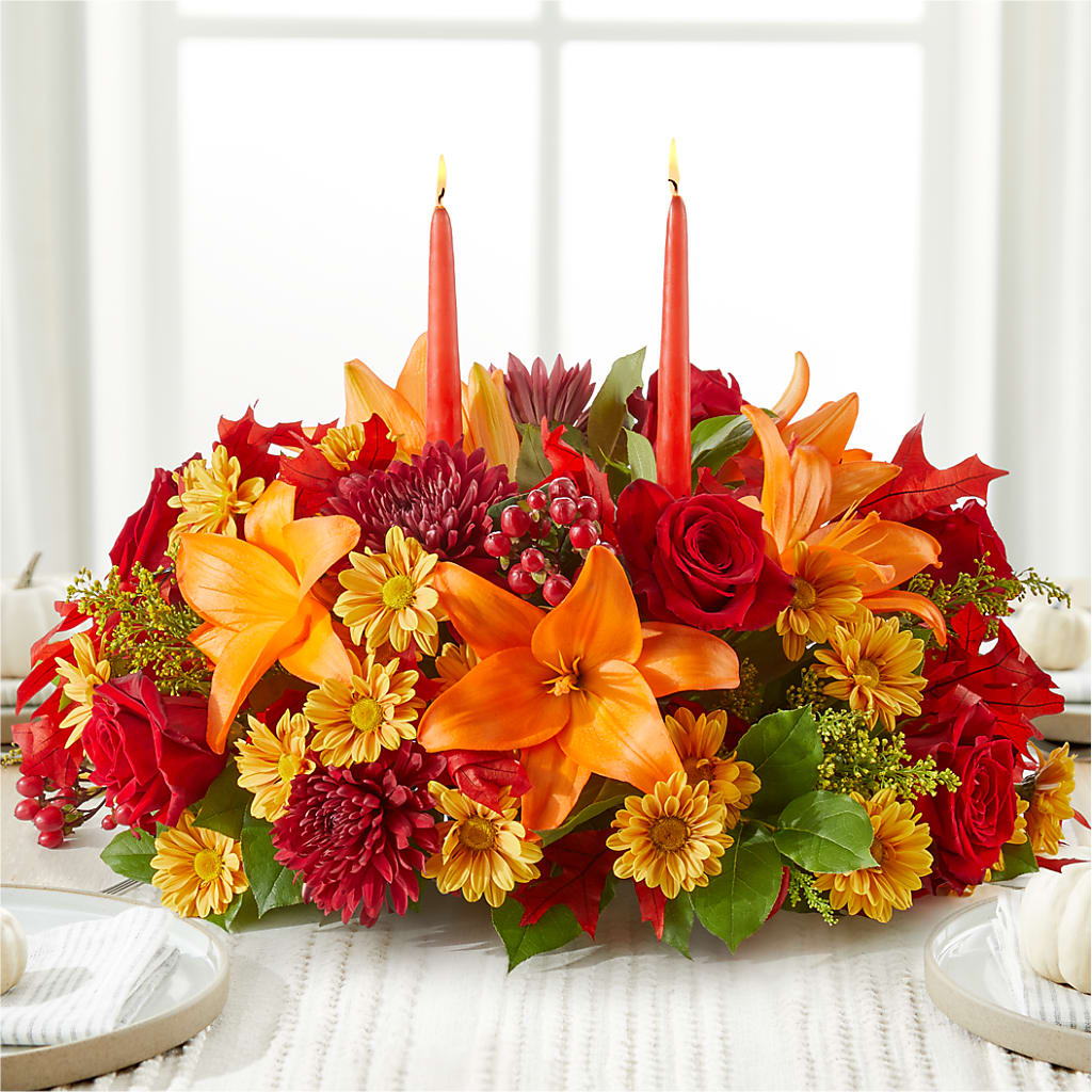 Autumn's Embrace Centerpiece – ROY'S FLORIST, Winnipeg MB