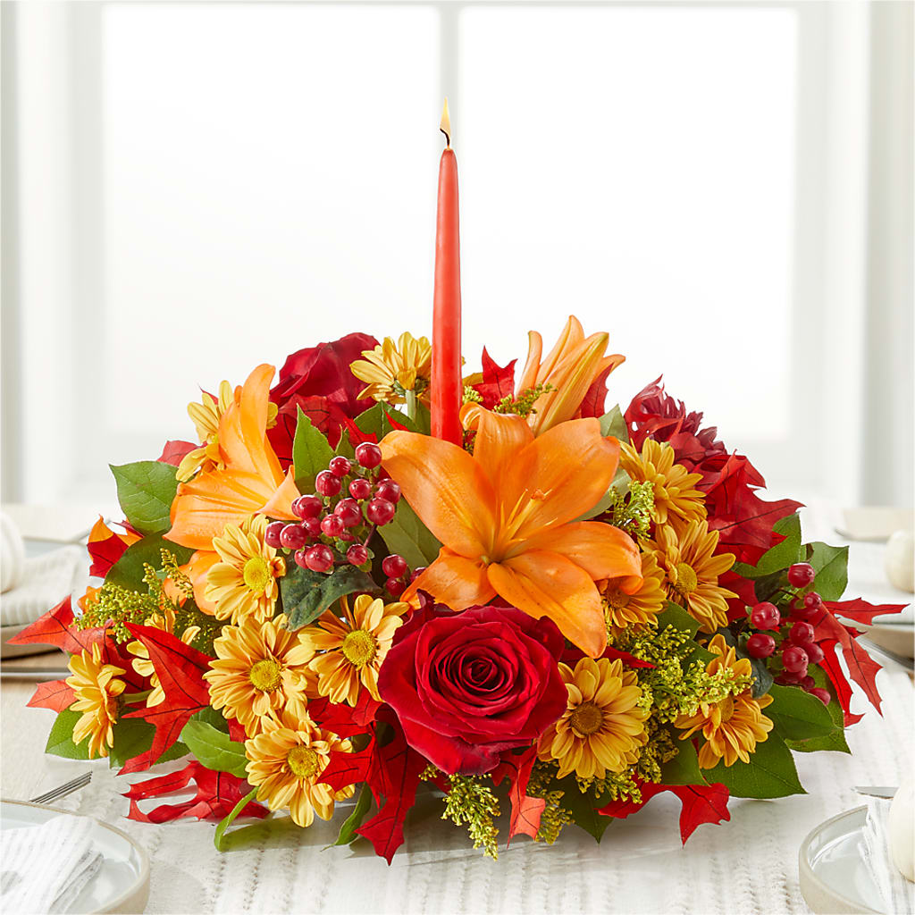 Autumn's Embrace Centerpiece – ROY'S FLORIST, Winnipeg MB
